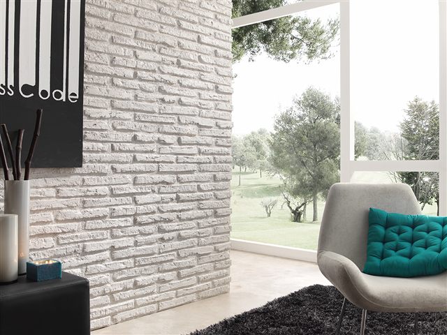 Raum mit Brick Ladrillo Viejo
